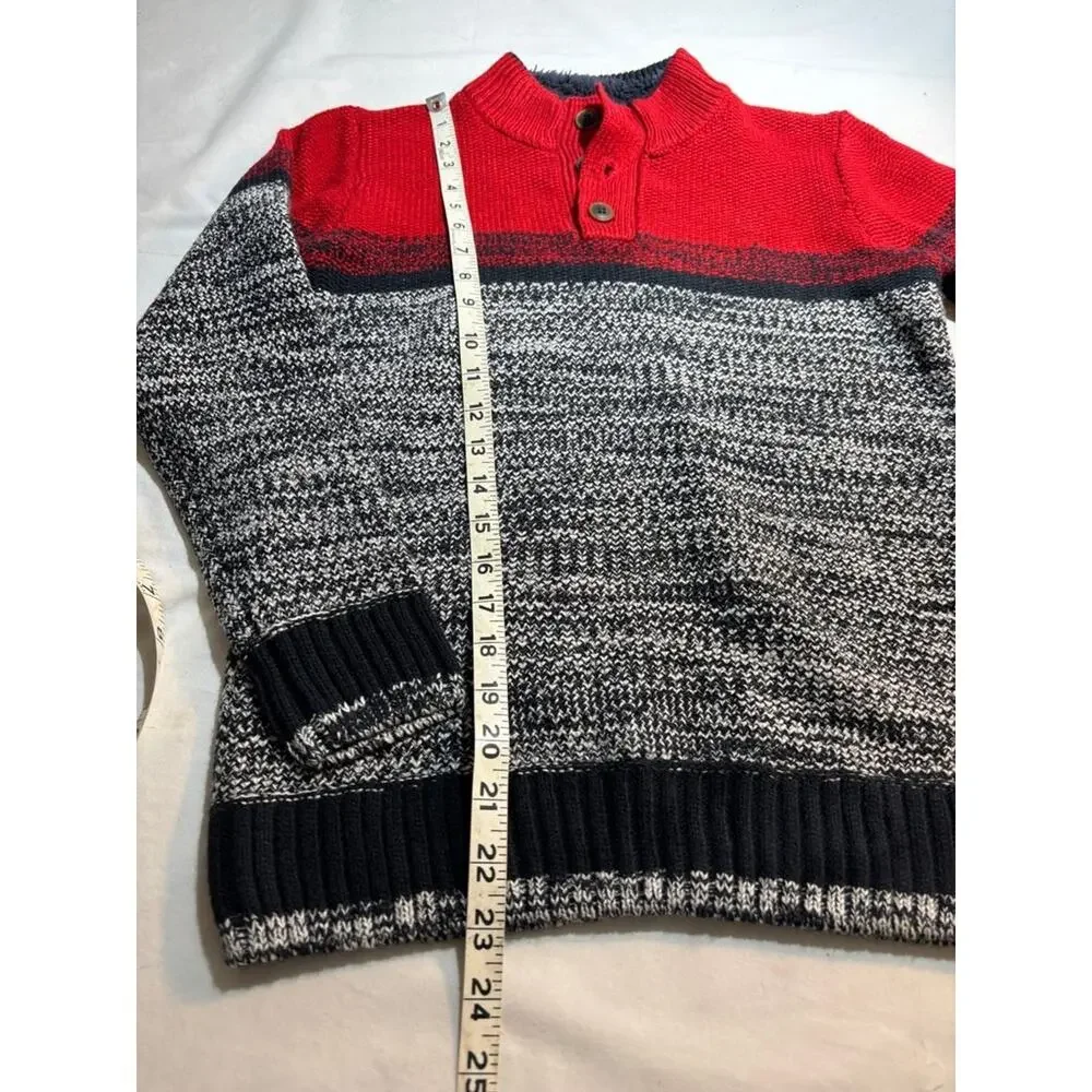 The Slope Red and Black Knit Sweater